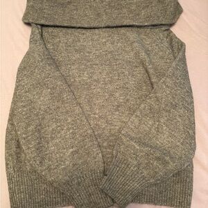 H&M Cozy Gray off the Shoulder Sweater